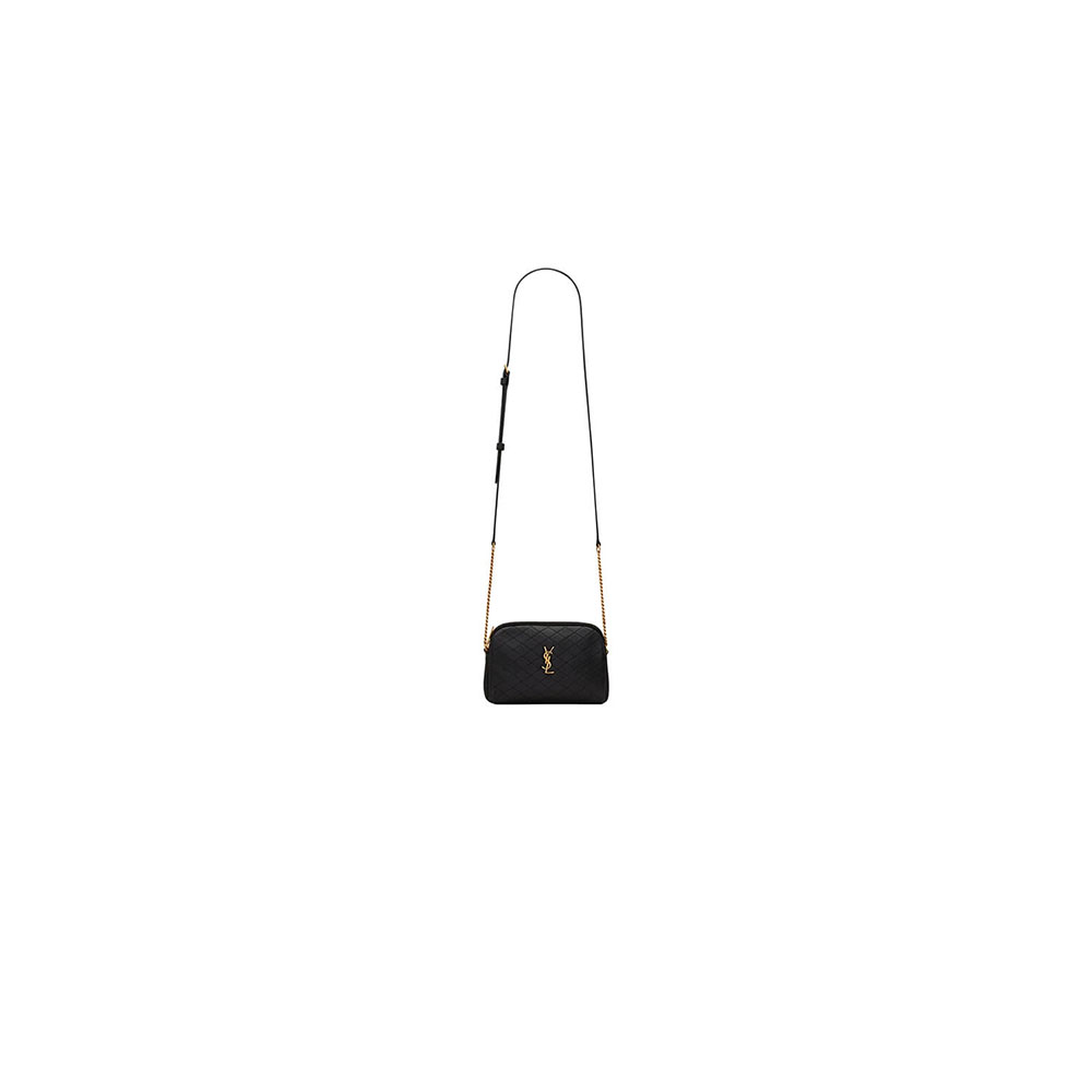 Y51 gaby zipped pouch in quilted lambskin