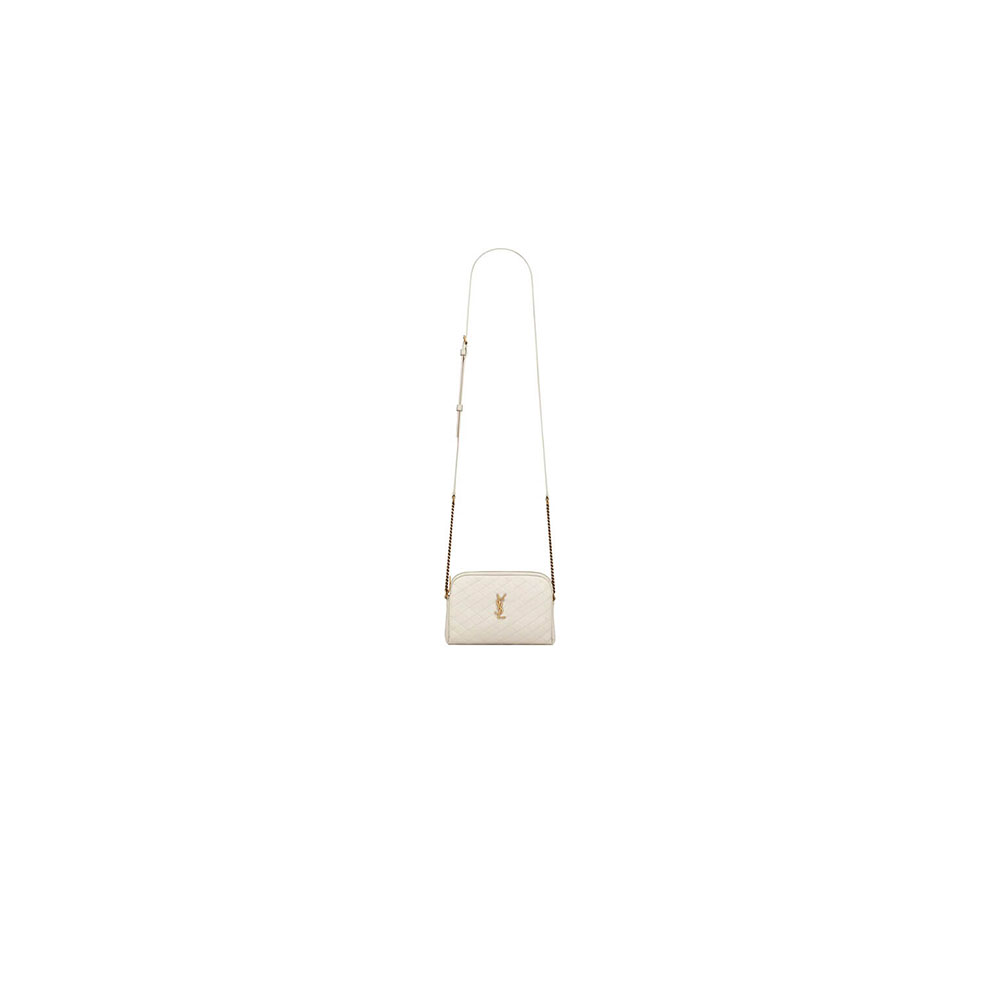 Y51 gaby zipped pouch in quilted lambskin